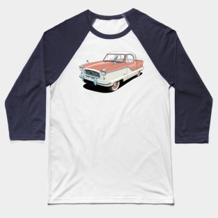 Austin Metropolitan in two tone coral and white Baseball T-Shirt